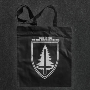 "Devil is real" cotton bag.