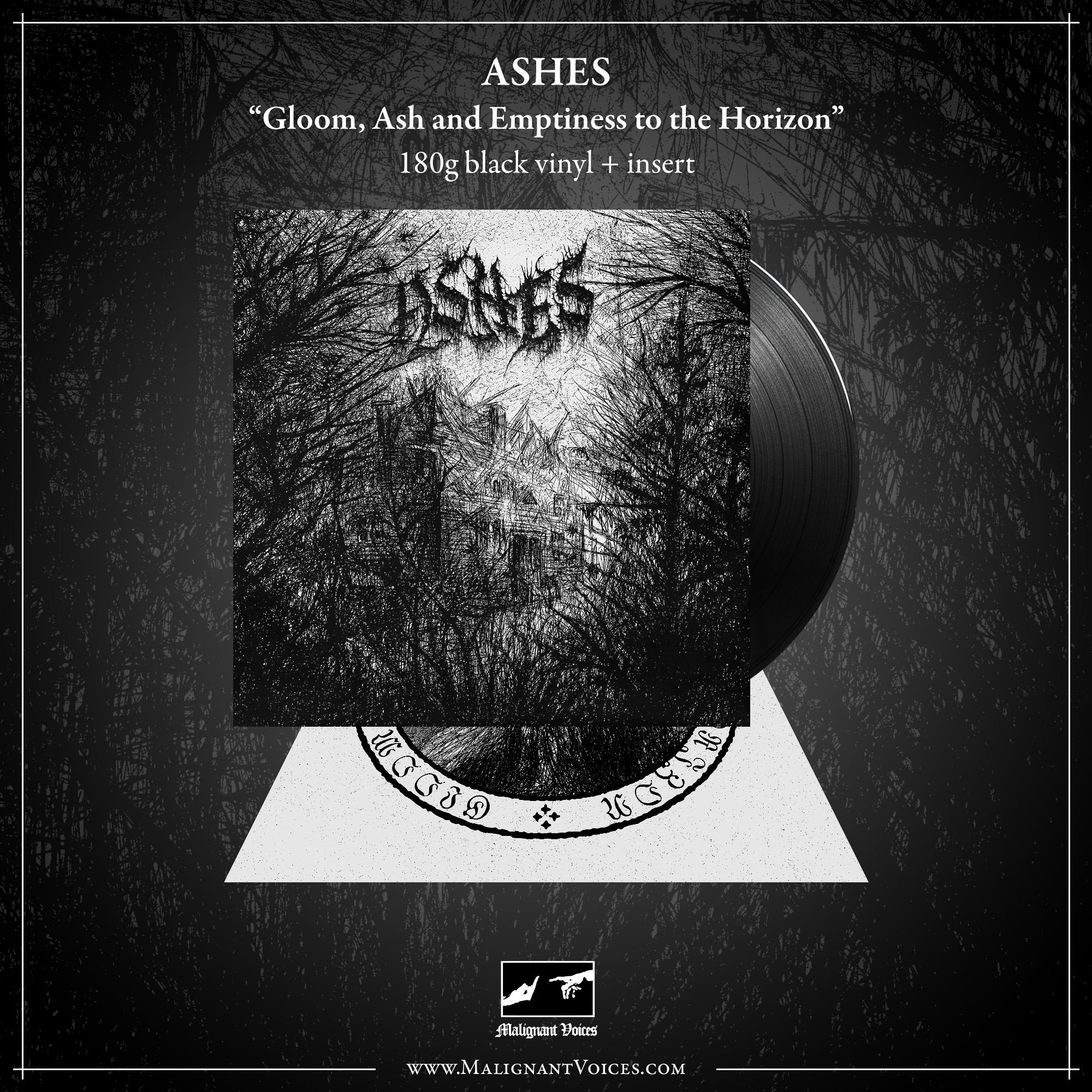 ASHES - Gloom, Ash and Emptiness to the Horizon LP (black vinyl) 1 ASHES - Gloom, Ash and Emptiness to the Horizon LP (black vinyl)